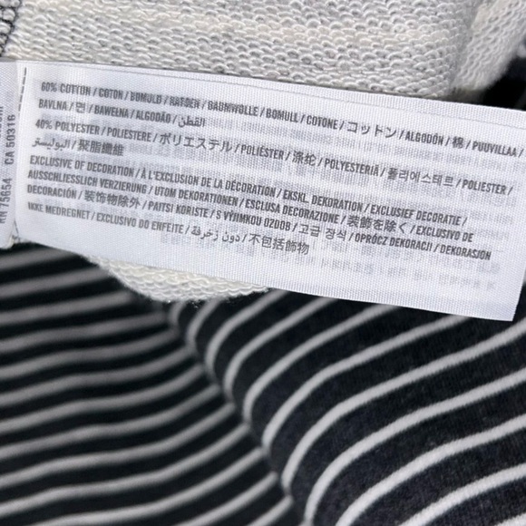 Abercrombie & Fitch Dress Sweater Sweatshirt Terry Cloth Striped Long Sleeve - Picture 9 of 13
